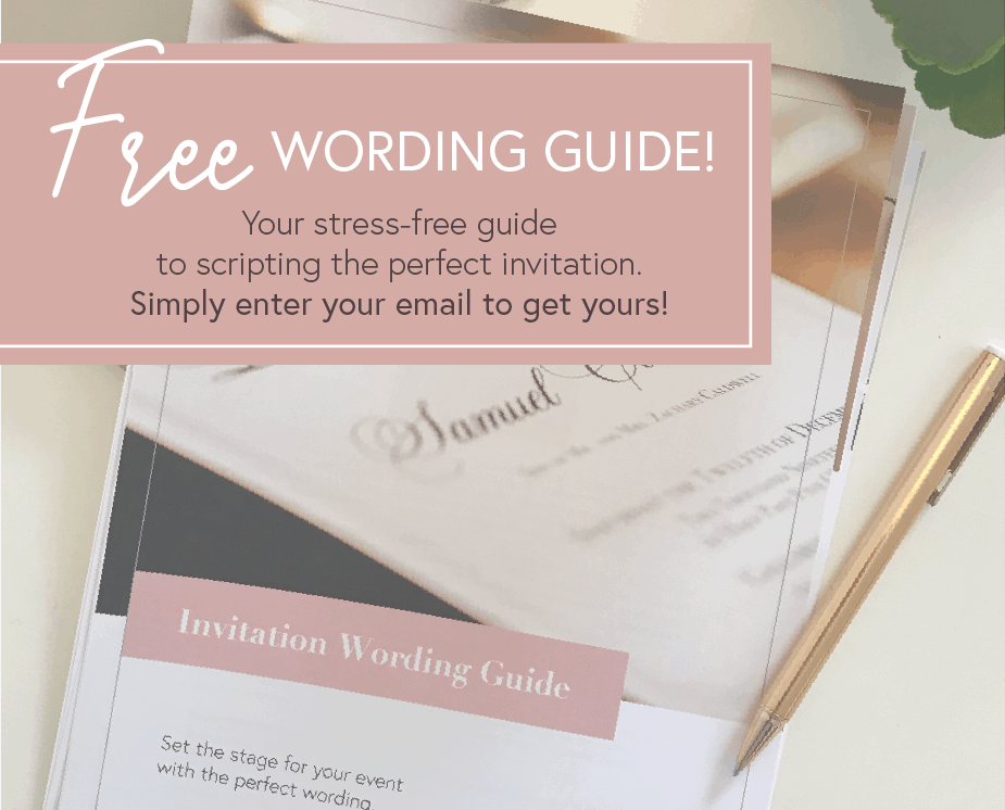 invitation wording guide